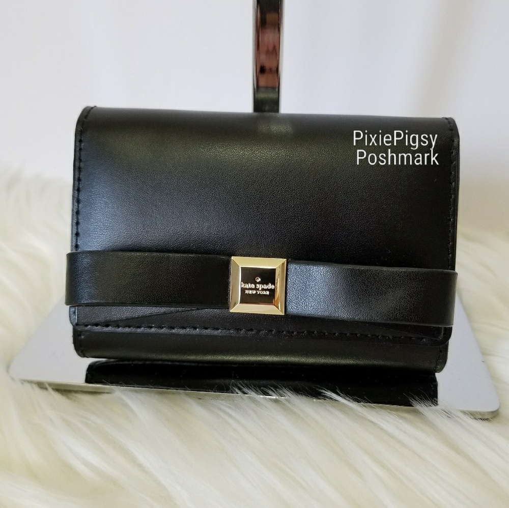 OFFER Kate Spade Darla Bow ID Key Ring Card Wallet